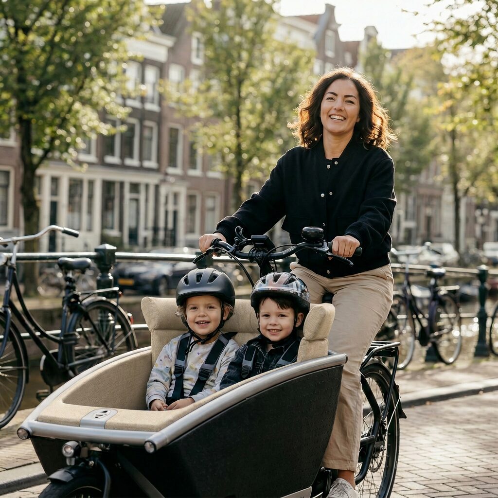 Bakfietskussen voor Lovens in premium outdoorstof