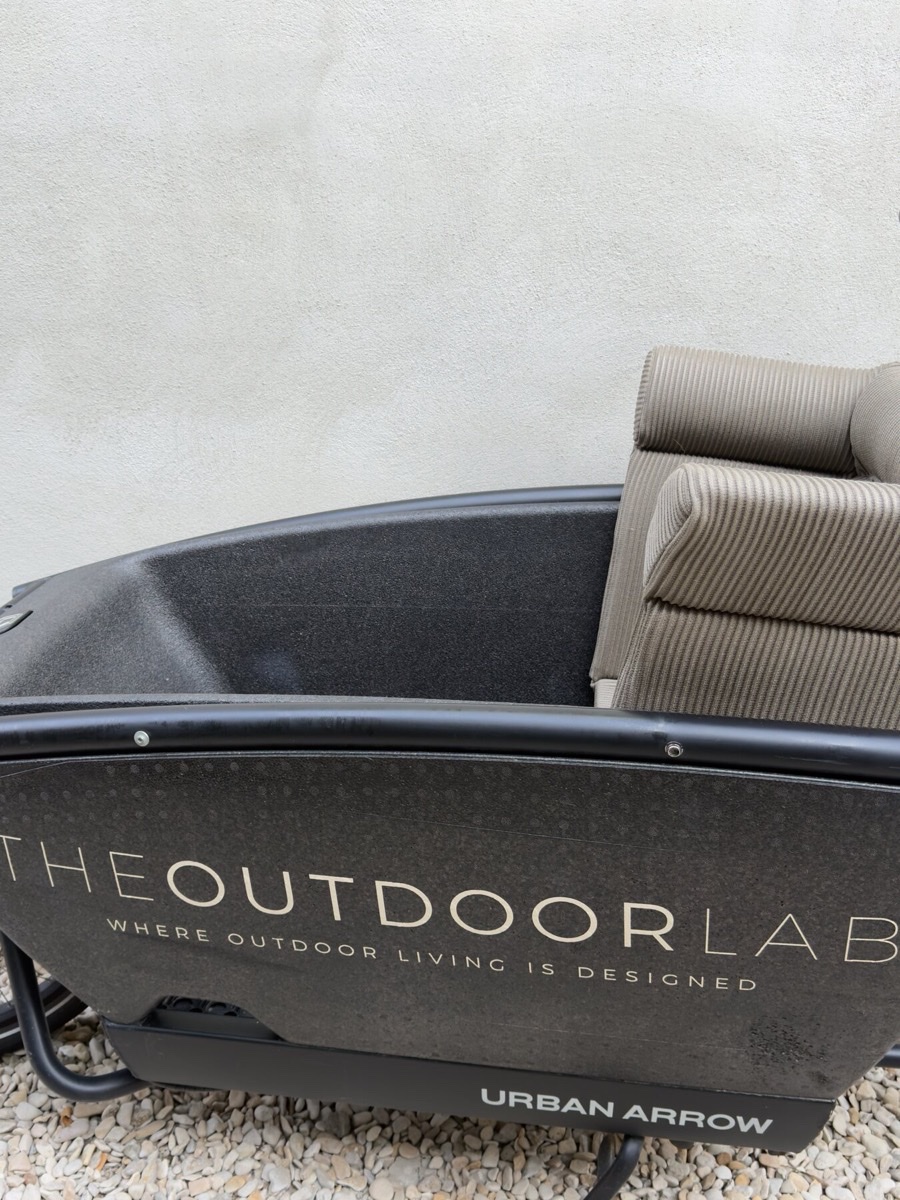 Close-up van de weave van een outdoorstof